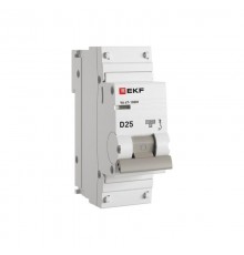 Выключатель автоматический 1P 25А (D) 10kA ВА 47-100M без теплового расцепителя PROximamcb47100m-1-25D-proEKF