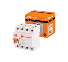 Выключатель дифференциальный (УЗО) ВД1-63 4п 40А 30мА тип AC  SQ0203-0038  TDM