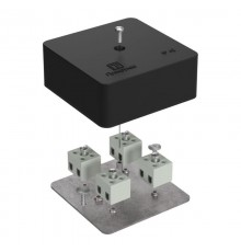 Коробка огнестойкая для кабель-канала 40-0450-FR1.5-8 Е15-Е120 RAL9005 75х75х30 (87 шт/кор) черная  40-0450-9005-FR1.5-8  Промрукав