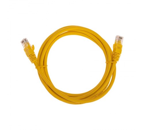 Патч-корд U/UTP CAT 6, RJ45-RJ45, 26AWG, LSZH, желтый, 2м REXANT  02-0295-2  REXANT