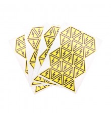 Наклейка знак электробезопасности "Опасность поражения электротоком" 25х25х25 мм  100 шт.  56-0006-1  REXANT