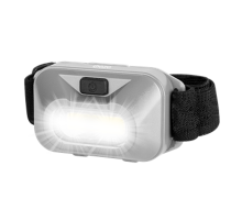 Фонарь светодиодный налобный H9-L1W-gy налобн. 1Вт COB, 3xAAA, сер.  .5031180  ФАZА