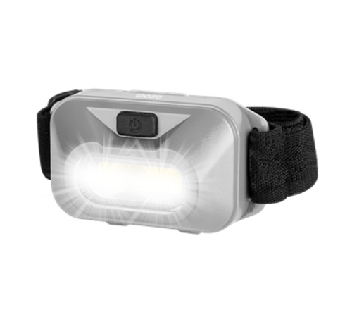 Фонарь светодиодный налобный H9-L1W-gy налобн. 1Вт COB, 3xAAA, сер.  .5031180  ФАZА