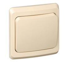 Этюд Кремовый С/У Выключатель 1-клавишный  BC10-001K  SE