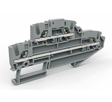 Двухуровневая клемма на 2,5 кв.мм  ZEFDS220GR  DKC