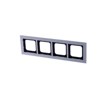 Рамка 4-постовая, Axcent, металл, титан  2CKA001754A4701  ABB
