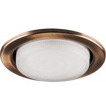 Светильник потолочный встраиваемый под лампу GX53 DL53 15W 230V GX53, без лампы, античная медь  28949  FERON