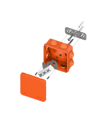 Коробка огнестойкая E45 85х85х40мм с клеммниками 6 полюсов 0,5-6мм2 IP55 HF  plc-kmfr-85-606  EKF