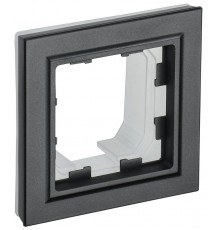 BRITE Рамка 1-ая IP44 РУ-1-БрЧ-44 черный  BR-M12-44-K02  IEK