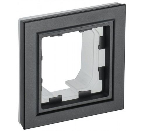 BRITE Рамка 1-ая IP44 РУ-1-БрЧ-44 черный  BR-M12-44-K02  IEK