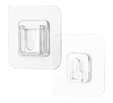 Крючок универсальный на клейкой основе (комплект из 2-х пар в упак.), HK-003  39644  STEKKER