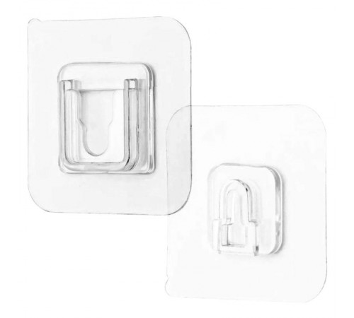 Крючок универсальный на клейкой основе (комплект из 2-х пар в упак.), HK-003  39644  STEKKER