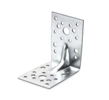 Уголок крепежный усиленный 125х125х65х2, оцинкованный - накл.  141938  Tech-KREP