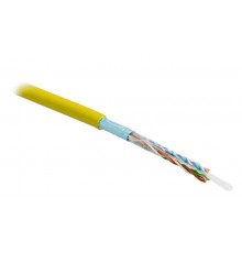 FUTP4-C5E-S24-IN-PVC-YL-305 (305 м) Кабель витая пара, экранир. F/UTP, категория 5e, 4 пары(24 AWG),одножил. (solid), PVC  444625  Hyperline