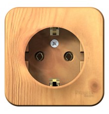 Blanca Ясень О/У Розетка с заземлением без шторок, 16А, 250В  BLNRA010105  SE