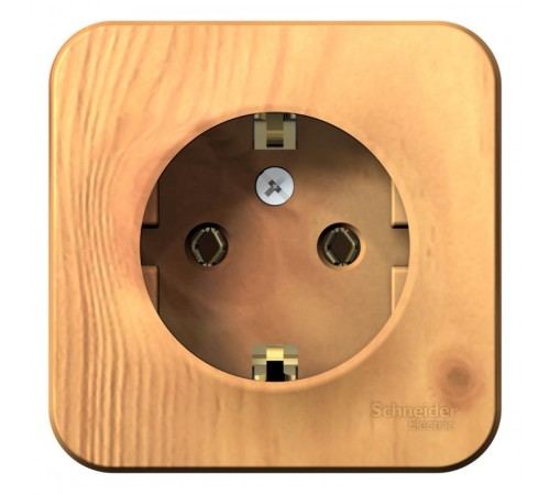 Blanca Ясень О/У Розетка с заземлением без шторок, 16А, 250В  BLNRA010105  SE