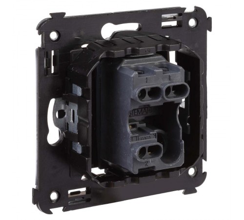 Переключатель одноклавишный в стену, "Avanti", "Черный квадрат"  4402113  DKC