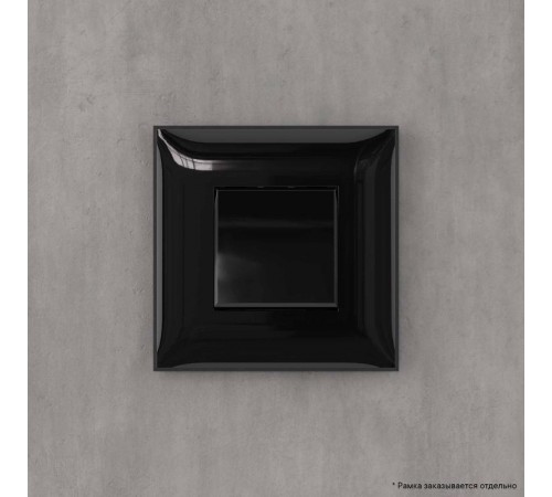 Переключатель одноклавишный в стену, "Avanti", "Черный квадрат"  4402113  DKC