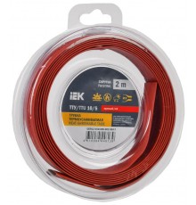 Трубка термоусадочная ТТУ нг-LS 10/5 красная (2м/упак) IEK  UDR12-010-005-002-K04-T  IEK