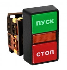 Кнопка AS-22N "Пуск-Стоп" прямоугольная 220В NO+NC EKF PROxima  pbn-as-rec  EKF