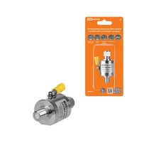 Грозозащита коакс каб TV/SAT/CATV, F-гнездо/F-штекер 75 Ом DC-2,5 ГГц, газ,100Вт, с зазем, IP67,  SQ2404-0001  TDM