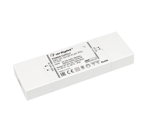 Блок питания ARV-SP-24120-FLAT-PFC (24V, 5A, 120W) (Arlight, IP20 Пластик, 5 лет)  033263  Arlight