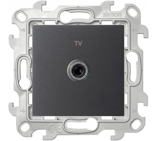 Simon 24 Графит ТВ розетка одиночная  2450477-038  Simon