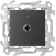 Simon 24 Графит ТВ розетка одиночная  2450477-038  Simon