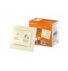 Переключатель с кнопкой "Не беспокоить" и "Уборка" сл. кость "Таймыр"  SQ1814-0706  TDM