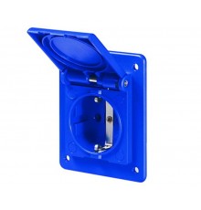 Розетка скрытого монтажа типа Shuko с увеличенным фланцем 70x87  DIS5704061  DKC