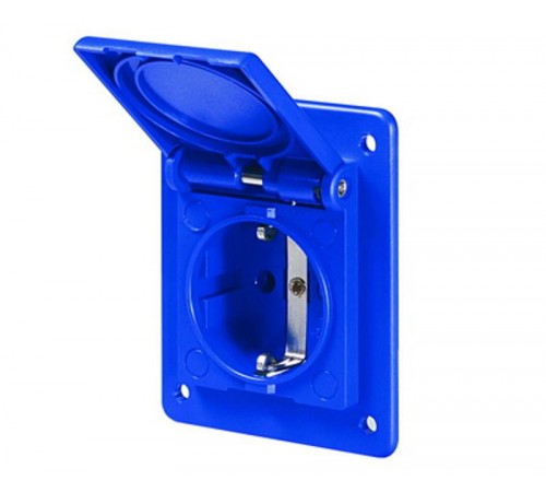 Розетка скрытого монтажа типа Shuko с увеличенным фланцем 70x87  DIS5704061  DKC