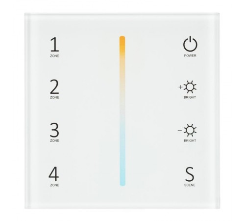 Панель Sens SMART-P38-MIX White (230V, 4 зоны, 2.4G)  027118  Arlight