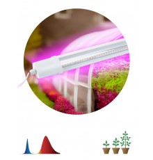 Светильник для растений, фитолампа светодиодная линейная  FITO-24W-RB-N красно-синего спектра 24 Вт  Б0061425  ЭРА