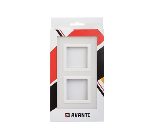 Рамка из натурального стекла, "Avanti", белая, 4 модуля  4400824  DKC