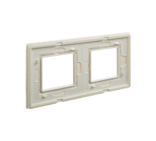 Рамка из натурального стекла, "Avanti", белая, 4 модуля  4400824  DKC
