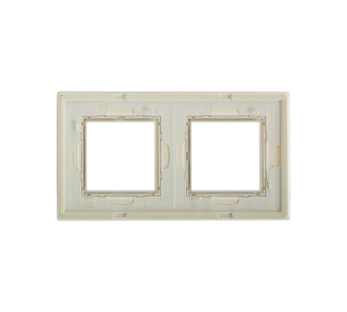 Рамка из натурального стекла, "Avanti", белая, 4 модуля  4400824  DKC
