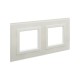 Рамка из натурального стекла, "Avanti", белая, 4 модуля  4400824  DKC