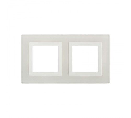 Рамка из натурального стекла, "Avanti", белая, 4 модуля  4400824  DKC