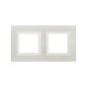 Рамка из натурального стекла, "Avanti", белая, 4 модуля  4400824  DKC