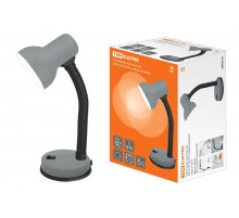 Светильник настольный на основании 40Вт ЛН Е14 серый матовый  SQ0337-0019  TDM