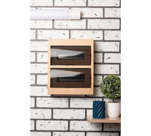 Щит распределительный навесной ЩРН-П-24 светлое дерево IP41 EKF PROxima  pb40-n-24-light  EKF