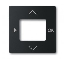 Плата центральная (накладка) для таймера 6455, 6456, серия solo/future, цвет чёрный бархат  6430-0-0389   2CKA006430A0389  ABB