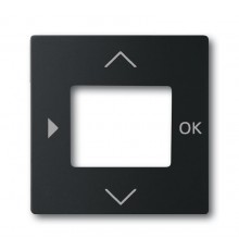 Плата центральная (накладка) для таймера 6455, 6456, серия solo/future, цвет чёрный бархат  6430-0-0389   2CKA006430A0389  ABB