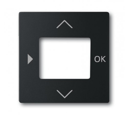 Плата центральная (накладка) для таймера 6455, 6456, серия solo/future, цвет чёрный бархат  6430-0-0389   2CKA006430A0389  ABB