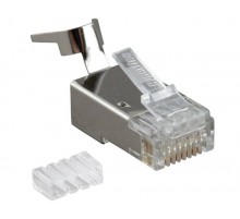 Разъем под витую пару PLUG-8P8C-UV-C6-TW-SH-10 RJ-45(8P8C)к6/6A(50 µ"/ 50м.д),экр,ун(д.одн.и мн.каб),д.тол.ж1.35-1.5мм(с об)(10шт)  49340  Hyperline