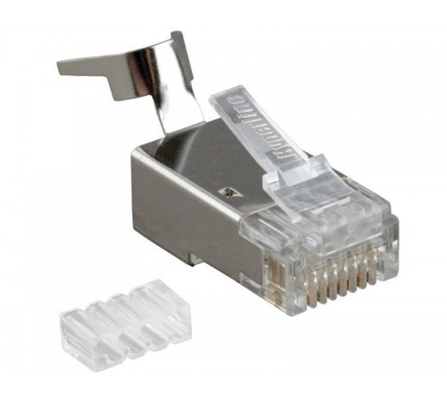 Разъем под витую пару PLUG-8P8C-UV-C6-TW-SH-10 RJ-45(8P8C)к6/6A(50 µ"/ 50м.д),экр,ун(д.одн.и мн.каб),д.тол.ж1.35-1.5мм(с об)(10шт)  49340  Hyperline