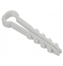 Дюбель-хомут 8х5мм плоск. каб. нейл. белый (100шт) GENERICA  UDH14-08-05-100-K01-G  GENERICA