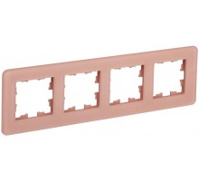 BRITE Рамка 4-ая РУ-4-2-Бр стекло дымчатый RE  BR-M42-G-41-K97  IEK