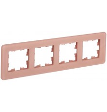 BRITE Рамка 4-ая РУ-4-2-Бр стекло дымчатый RE  BR-M42-G-41-K97  IEK