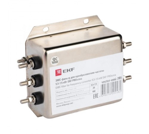 ЭМС-фильтры для преобразователя частоты 0,75-1,5 кВт  vector-emi-1R5  EKF